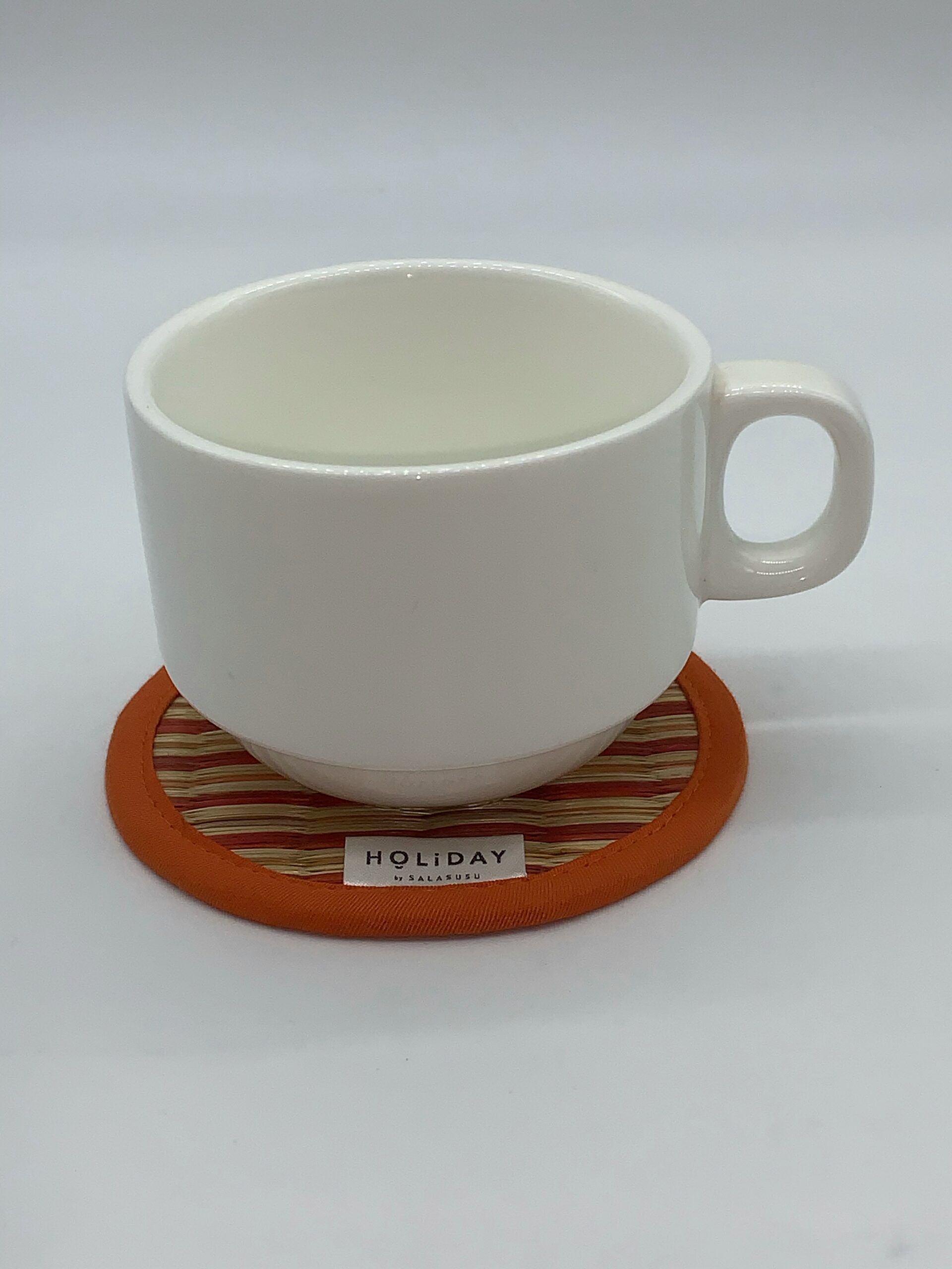 Coaster Round Border Angkor Pagoda Religion Orange - កំរាលកែវពណ៌ទឹកក្រូច 2 Coaster Round Border Angkor Pagoda Religion Orange - កំរាលកែវពណ៌ទឹកក្រូច - Image 2