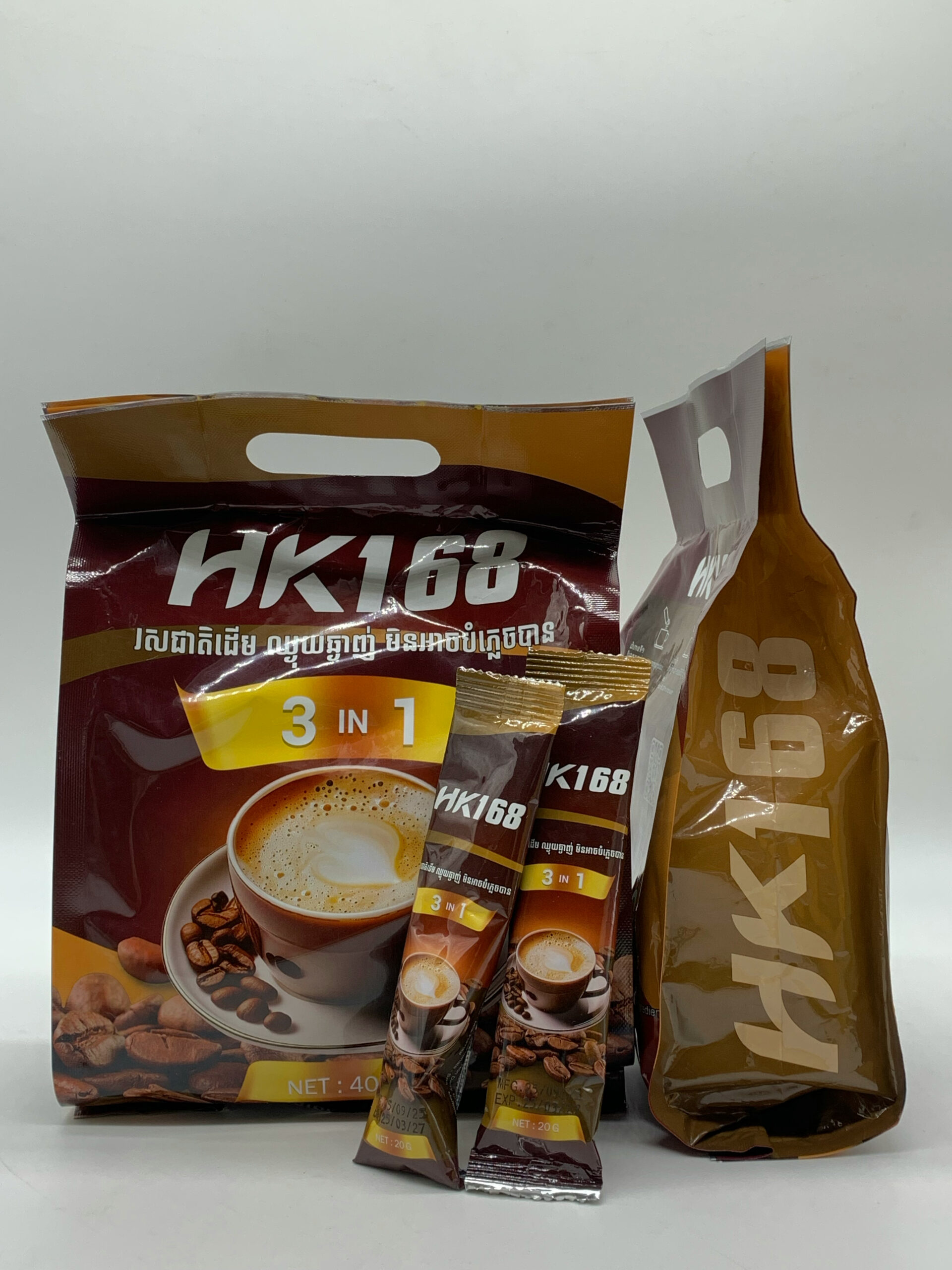 Cambodian Coffee - កាហ្វេកញ្ចប់ 3 in 1 HK168 400g 2 Cambodian Coffee - កាហ្វេកញ្ចប់ 3 in 1 HK168 400g - Image 2