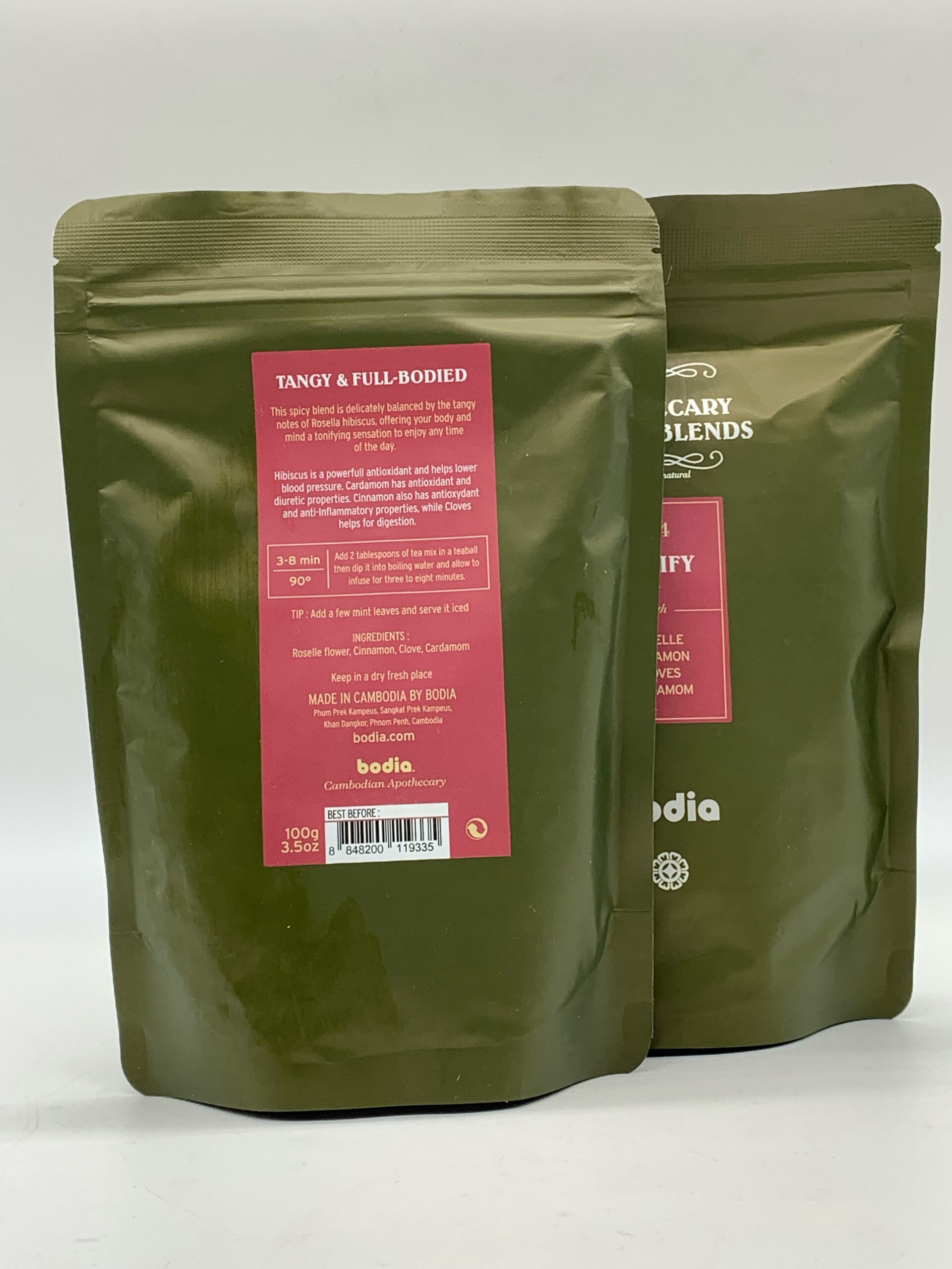 Tonify with Roselle Cinnamon Cloves Cardamom តែម្ជូរល្មម និងប្រទាលឈើអែម 100g 2 Tonify with Roselle Cinnamon Cloves Cardamom តែម្ជូរល្មម និងប្រទាលឈើអែម 100g - Image 2