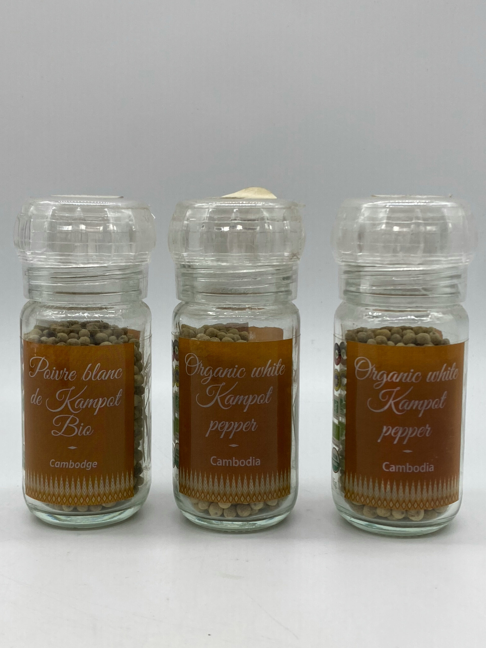 Organic Kampot white pepper Khla - ម្រេចសកំពតដបថ្ម 45g 2 Organic Kampot white pepper Khla - ម្រេចសកំពតដបថ្ម 45g - Image 2