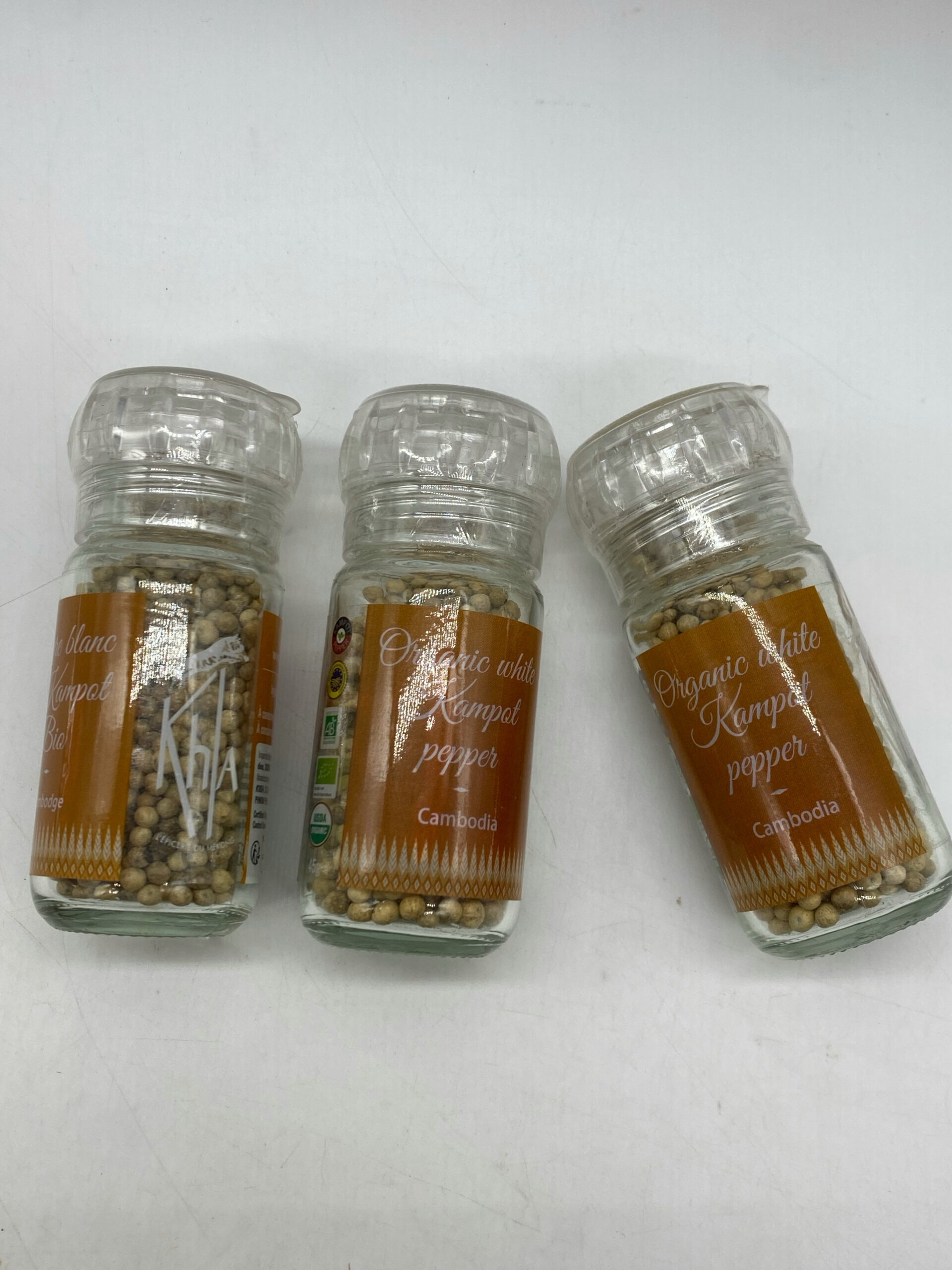 Organic Kampot white pepper Khla - ម្រេចសកំពតដបថ្ម 45g 3 Organic Kampot white pepper Khla - ម្រេចសកំពតដបថ្ម 45g - Image 3