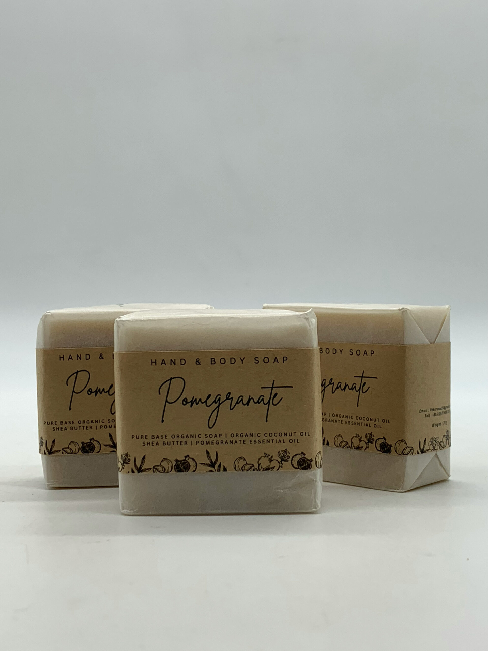 Coco Soap Pomegranate - សាប៊ូធម្មជាតិក្លិនផ្លែទទឹម 70g 2 Coco Soap Pomegranate - សាប៊ូធម្មជាតិក្លិនផ្លែទទឹម 70g - Image 2