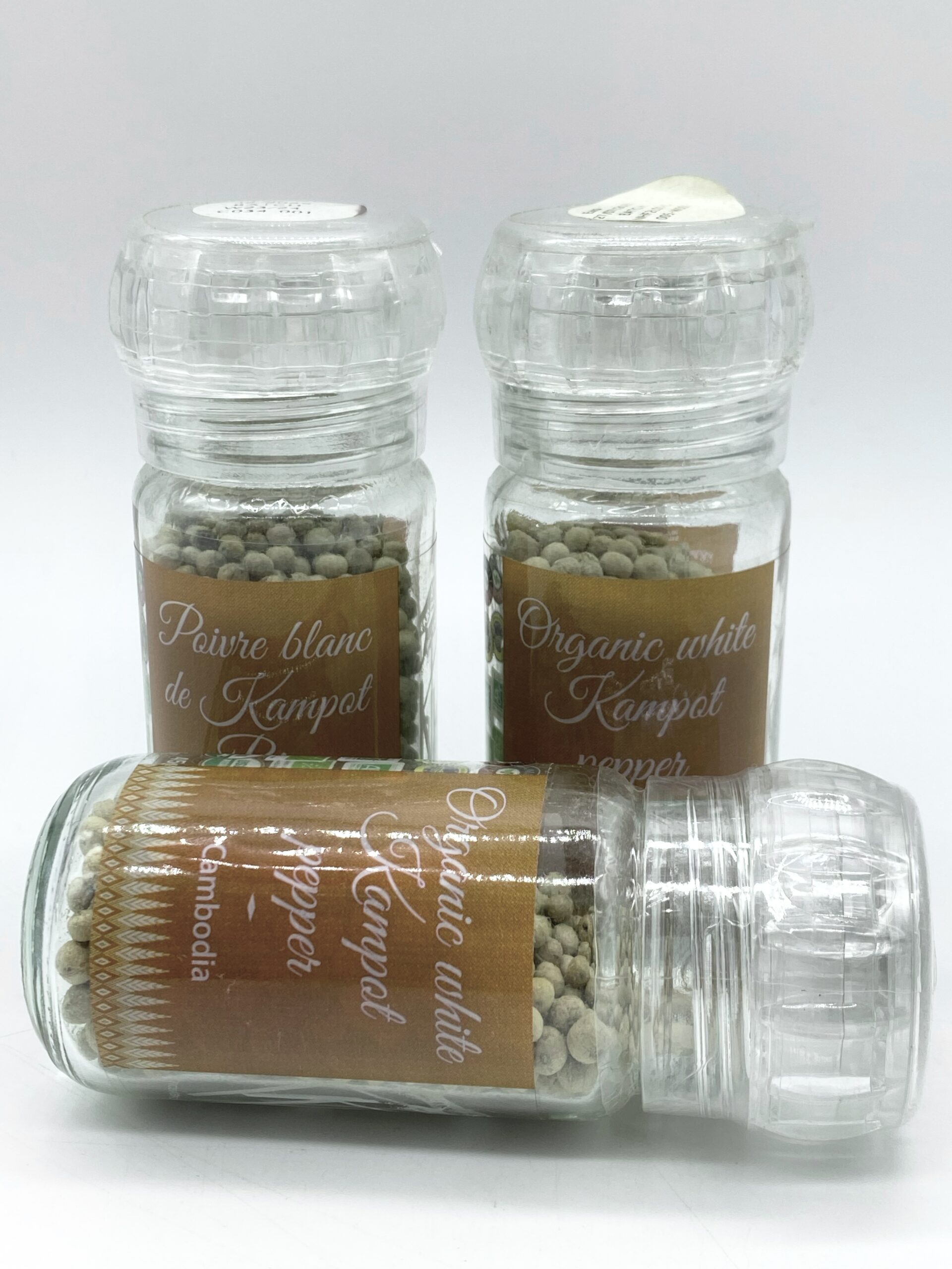 Organic Kampot white pepper Khla - ម្រេចសកំពតដបថ្ម 45g 2 Organic Kampot white pepper Khla - ម្រេចសកំពតដបថ្ម 45g - Image 2