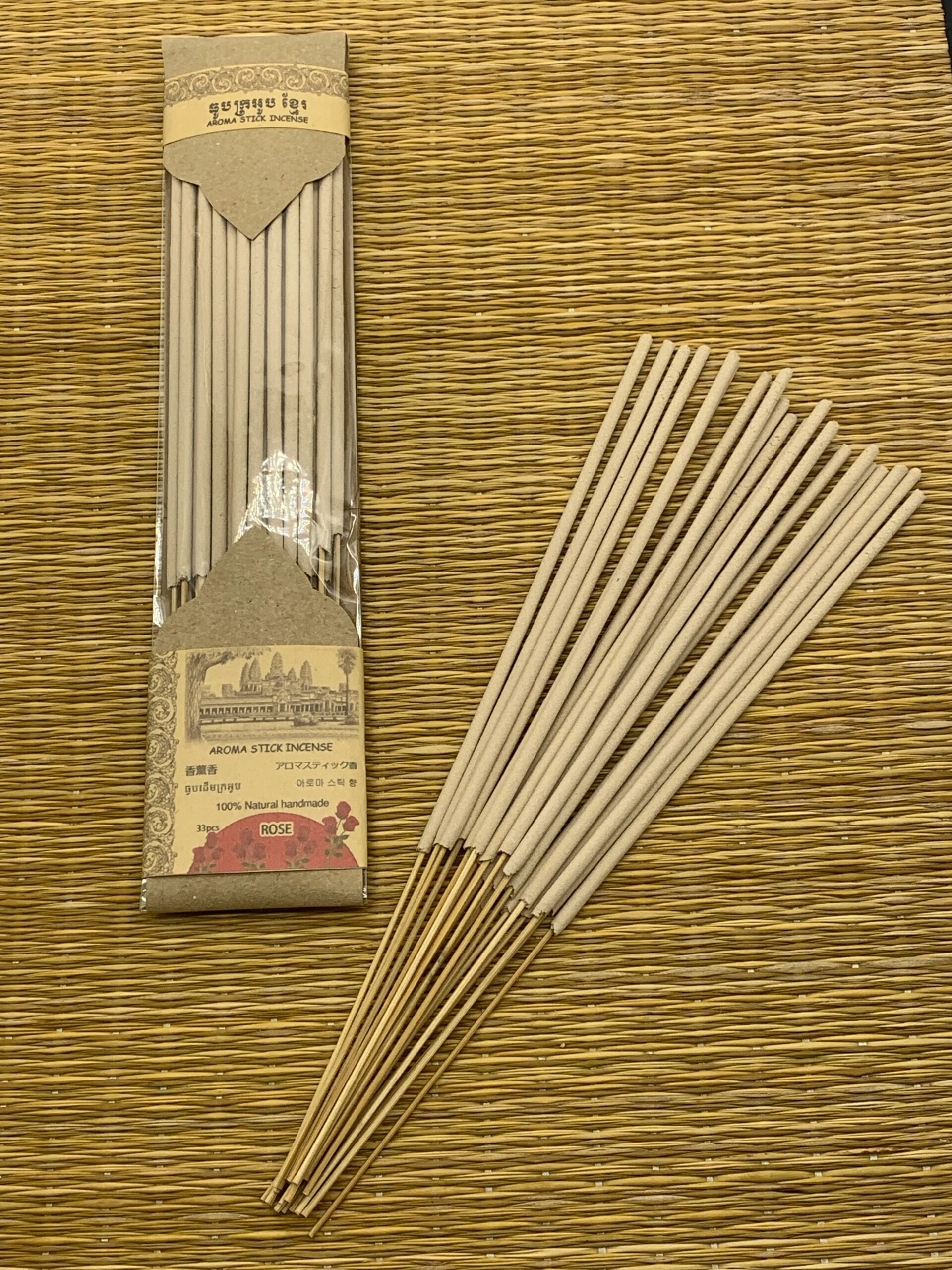 Aroma stick incense Rose - ធូបដើមក្រអូប ផ្កាកូលាប 33pcs 2 Aroma stick incense Rose - ធូបដើមក្រអូប ផ្កាកូលាប 33pcs - Image 2